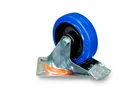 EM-1024402 Колесо поворотное из эластичной резины MW70 100 мм с тормозом