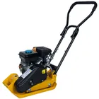 EM-1015792 Виброплита 45 кг, 8,5кН (Loncin) без бака, коврик, колесный комплект TOR T-50