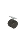 EM-1027270 Колесо мебельное поворотное TWPB 40 40 мм с площадкой и тормозом