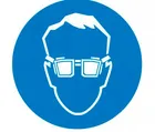 Купить знак М-01 (Работать в защитных очках)