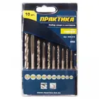 Купить набор метчиков и сверл М3, М4, М5, М6, М8 HSS ПРАКТИКА 10шт