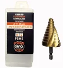 Купить сверло ступенчатое спиральное ONYX 9-36мм HSS-TiN, 9, 12, 15, 18, 21, 24, 27, 30, 33, 36