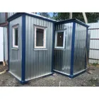 Пост охраны КПП 1.5х1.5х2.36 с 3 окнами ПВХ