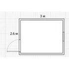 Блок контейнер БК-01 металлический 3,0х2,4 м ДВП утепление “ЗИМА” (МС)