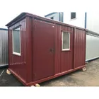 Охранный пост КПП проходная ТМОП (4х2,4м) МДФ, двойное утепление, полимерный профнастил