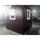 Охранный пост ТМОП (3х2,4х2,36м) с ПВХ отделкой и полимерным Printech профнастилом Охранный пост ТМОП (3х2,4х2,36м) с ПВХ отделкой и полимерным Printech профнастилом