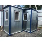 Охранный пост ТМОП (1,5х1,5х2,36м) с двойным утеплением и 3-мя ПВХ окнами Охранный пост ТМОП (1,5х1,5х2,36м) с двойным утеплением и 3-мя ПВХ окнами