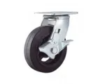 EM-1027140 Колесо большегрузное поворотное SCdb 85 250 мм обрезиненное с тормозом (N)