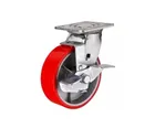EM-1027135 Колесо большегрузное поворотное SCpb 931 75 мм полиуретановое с тормозом (N)