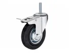 EM-1045343 Колесо поворотное SCtB 93 75 мм резина с болтом и тормозом (N)