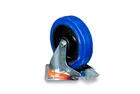 EM-1024403 Колесо поворотное из эластичной резины MW100 125 мм с тормозом