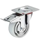 EM-1041610 Колесо поворотное полипропилен SRCnb 55 125 мм с тормозом (F)