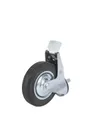 EM-1027180 Колесо поворотное SCtB 63 160 мм резина с болтом и тормозом (F)