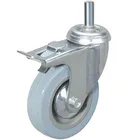 EM-1003630 Колесо аппаратное поворотное SCtgb 42 100 мм с болтом и тормозом (F)