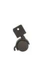 EM-1027280 Колесо мебельное поворотное TWHB 40 40 мм с п-образным креплением и тормозом