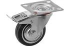 EM-1046153 Колесо поворотное резина SCb 97 85 мм с тормозом (F)