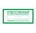 Знак A-31 (Ответственный за электробезопасность)