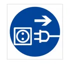Знак М-13 (Отключить штепсельную вилку)