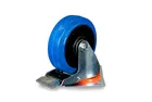 EM-1024404 Колесо поворотное из эластичной резины MW150 150 мм с тормозом