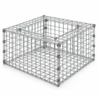 Главное изображение ТМГ-000617 — Санкт-Петербург Клумба-габион 1,1×1,1×0,5 м, ячейка 50×50 мм, проволока 4,0 мм, оцинкованный, болтовое крепление — главное изображение 1, Санкт-Петербург