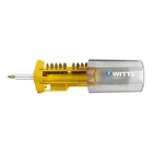 Набор бит с битодержателем WITTE PROBIT-BOX Желтый BITFLEX TIN PH/PZ + адаптер, 11шт