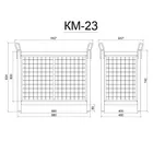 Корзина для подъема материалов КМ-23 Корзина для подъема материалов КМ-23