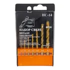 Набор сверл по металлу НС14 Р6М5 TiN 1,6-8,5мм (7шт)