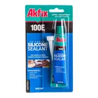 Силиконовый герметик Akfix 100E 50мл прозрачный (блистер)