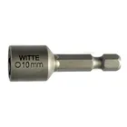 Бита WITTE Industrie головка магнит. шестигран. SW10, 45мм