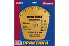 Диск алмазный сегментный ПРАКТИКА "Эксперт-Универсал" 230 х 22,2 мм, сегмент 4 мм