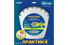 Диск алмазный сегментный ПРАКТИКА "Мастер" 230 х 22,2 мм
