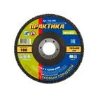Круг лепестковый шлифовальный ПРАКТИКА 125 х 22 мм Р100 (1шт.) серия Профи Круг лепестковый шлифовальный ПРАКТИКА 125 х 22 мм Р100 (1шт.) серия Профи