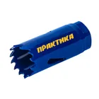 Коронка биметаллическая ПРАКТИКА 22 мм (1шт), клипса