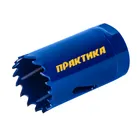 Коронка биметаллическая ПРАКТИКА 29 мм (1шт), клипса