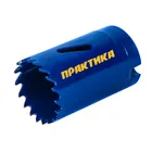 Коронка биметаллическая ПРАКТИКА 32 мм (1шт), клипса